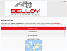 Tablet Screenshot of belloy-automobiles.fr